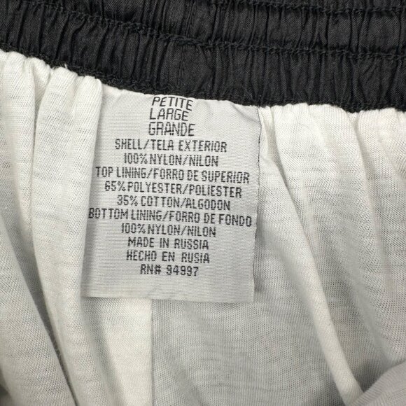 Vintage 90s Womens Wind Suit Petite Large Active Frontier Black White Jacket - Picture 6 of 7